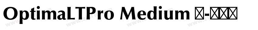 OptimaLTPro Medium 中字体转换